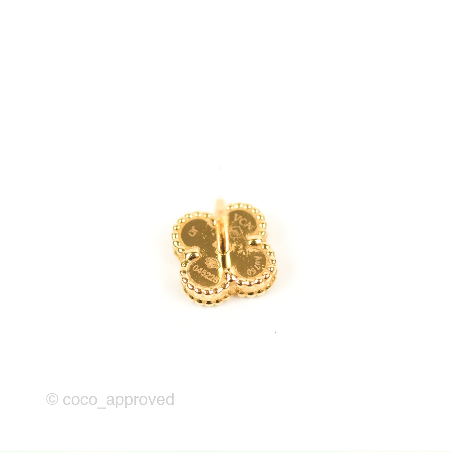 Van Cleef & Arpels Sweet Alhambra Earrings White Mother-of-pearl Yellow Gold
