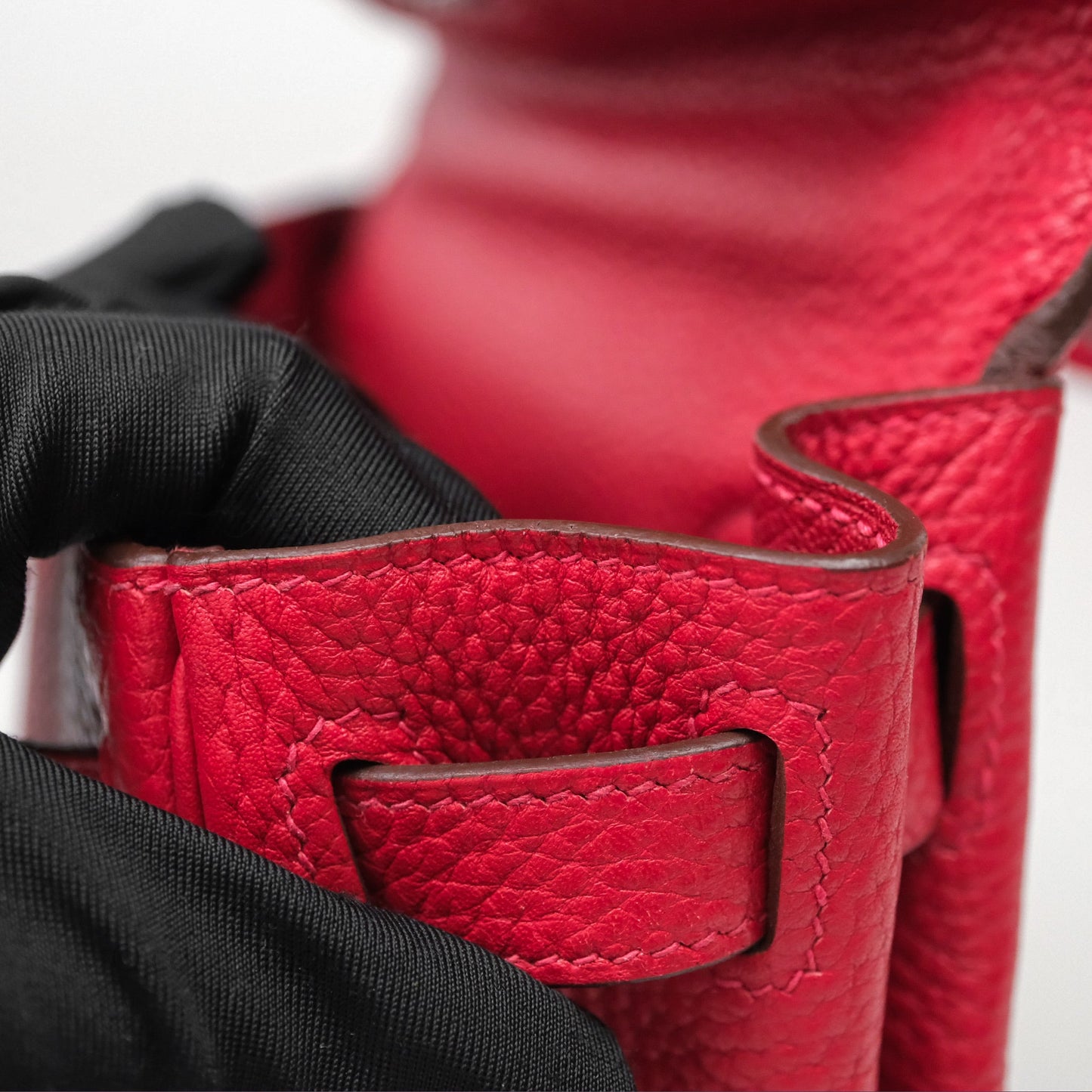 Hermes Kelly 28 Red Palladium Hardware