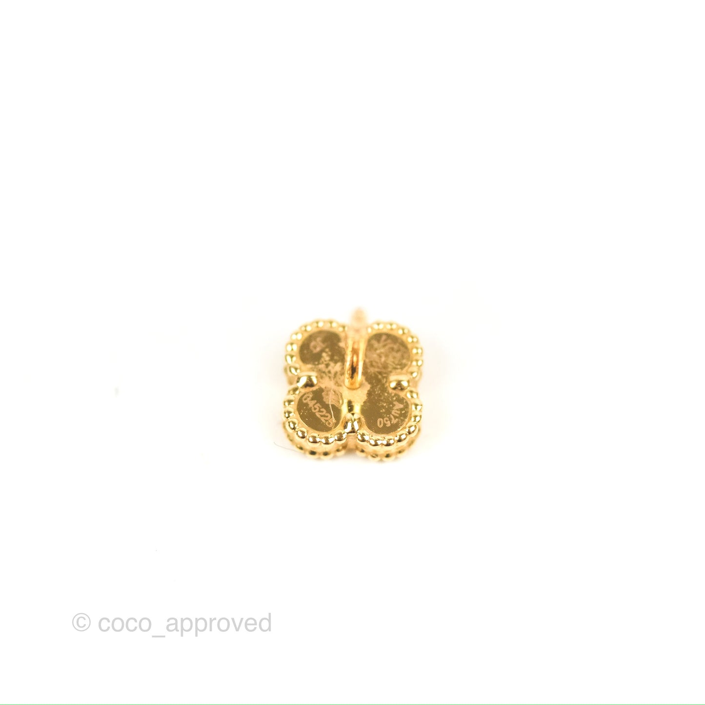 Van Cleef & Arpels Sweet Alhambra Earrings White Mother-of-pearl Yellow Gold