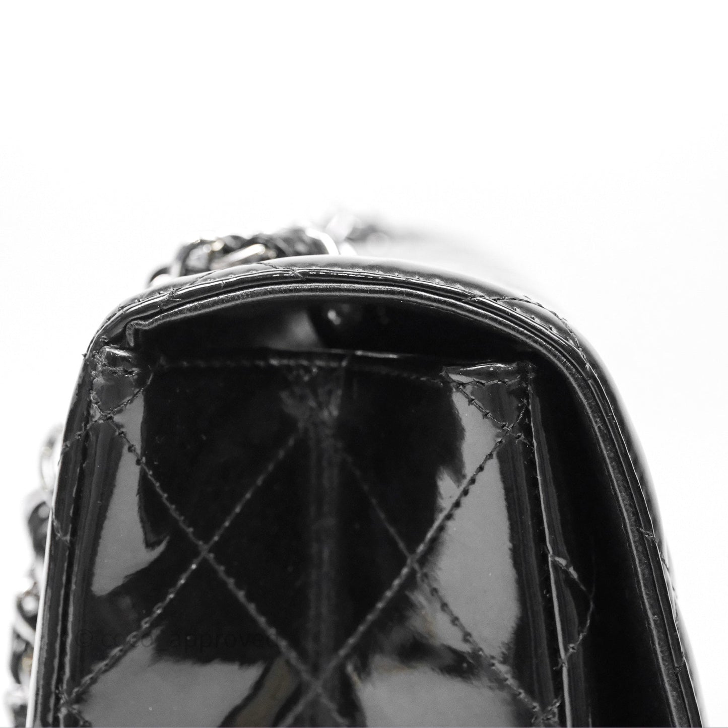 Chanel Jumbo Single Flap Black Patent Silver Hardware⁣⁣