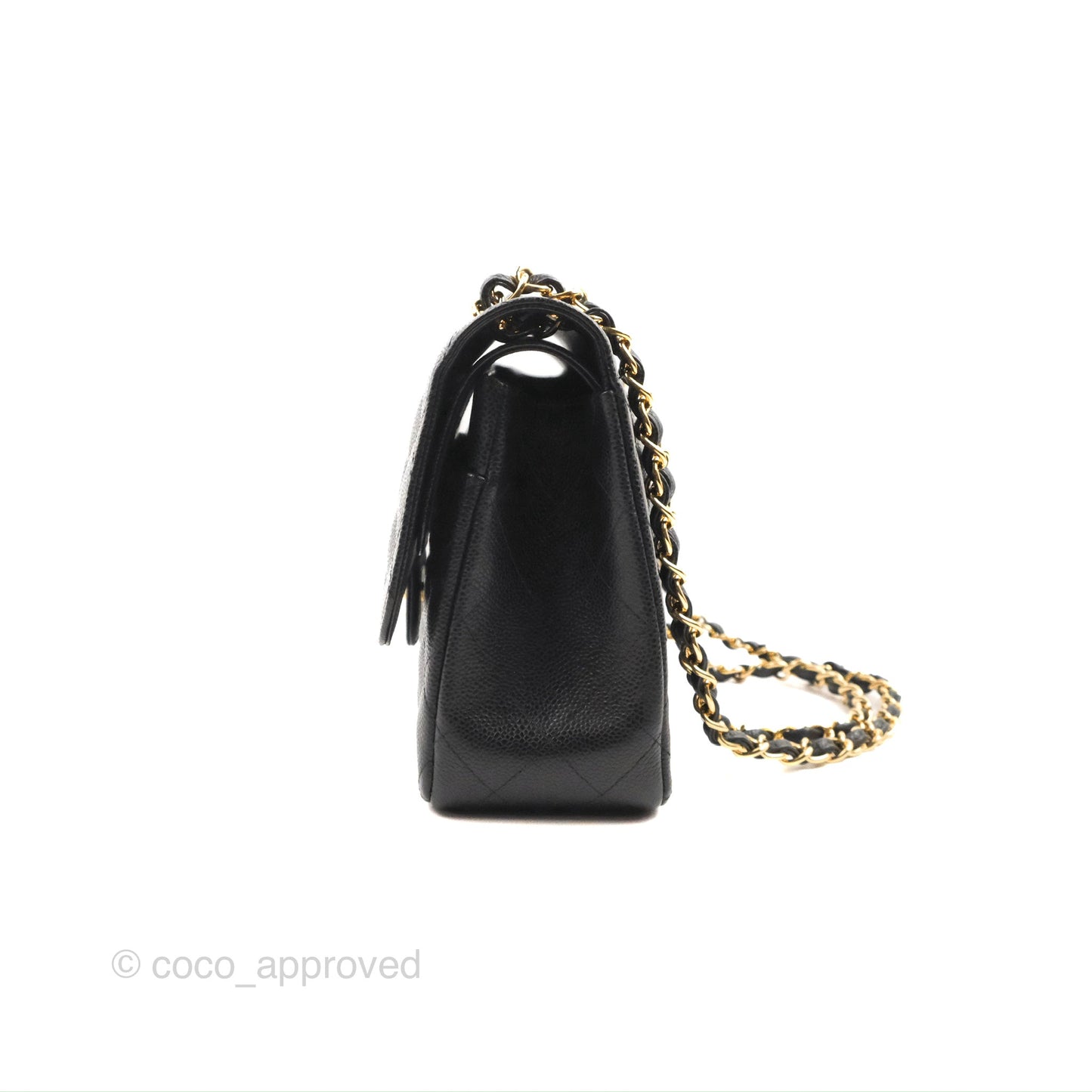 Chanel Jumbo Double Flap Black Caviar Gold Hardware⁣⁣