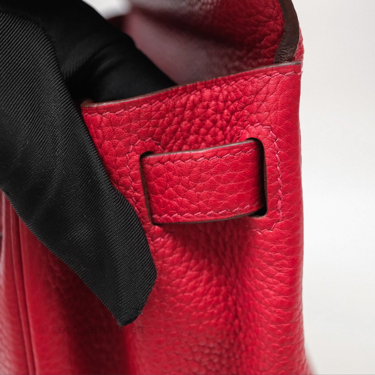 Hermes Kelly 28 Red Palladium Hardware