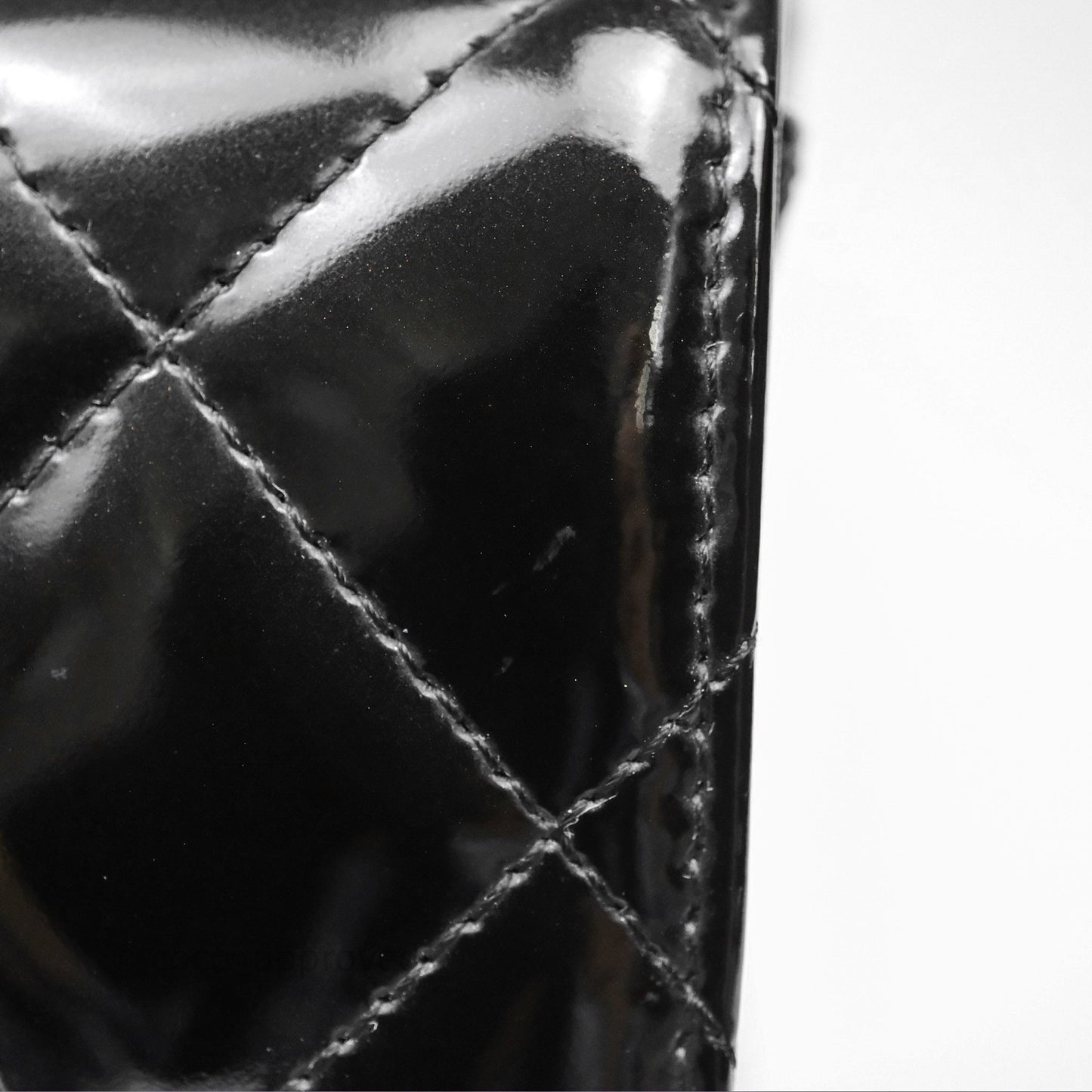 Chanel Jumbo Single Flap Black Patent Silver Hardware⁣⁣