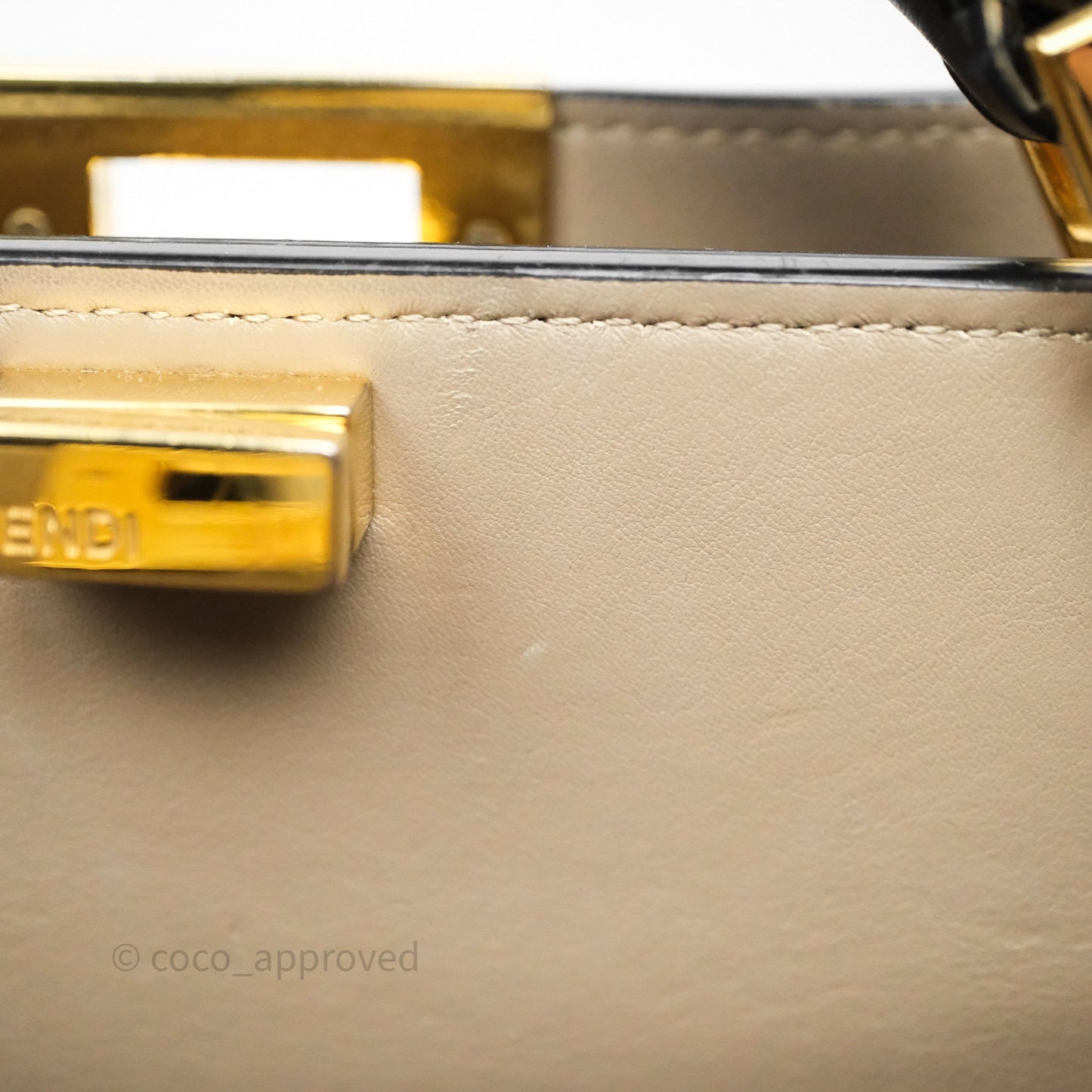 Fendi Peekaboo Essentially Bag in Black Calfskin