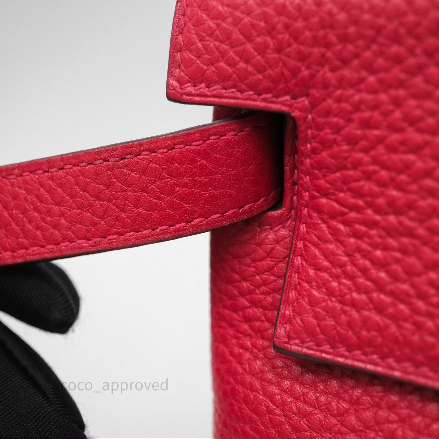 Hermes Kelly 28 Red Palladium Hardware