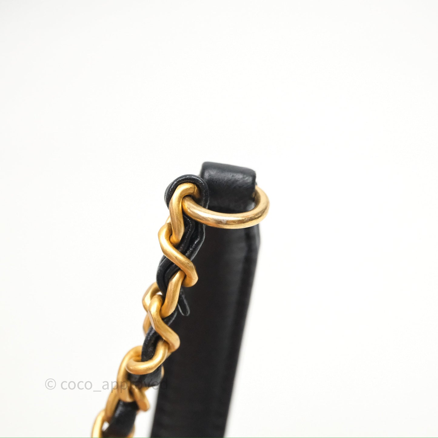 Chanel Drawstring Tweed Bucket Bag Quilted Black Caviar Aged Gold Hardware