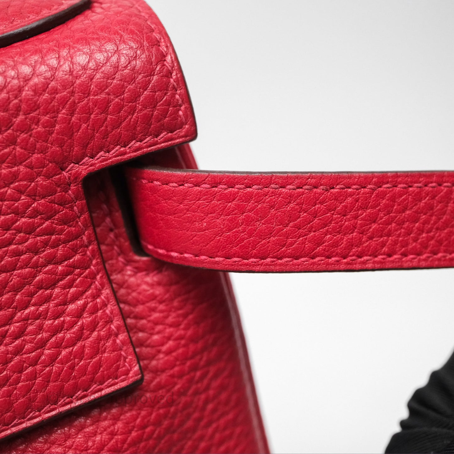 Hermes Kelly 28 Red Palladium Hardware