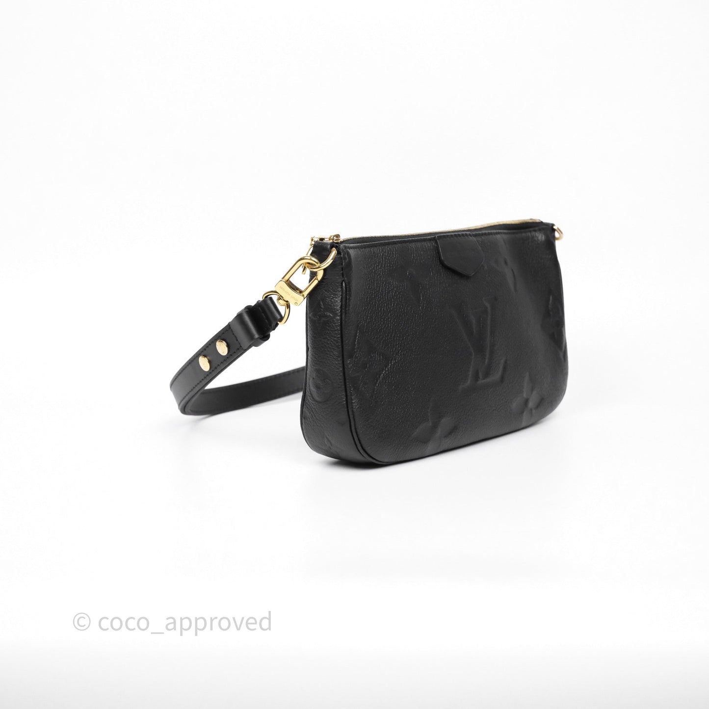 Louis Vuitton Multi Pochette Accessories Monogram Empreinte Black