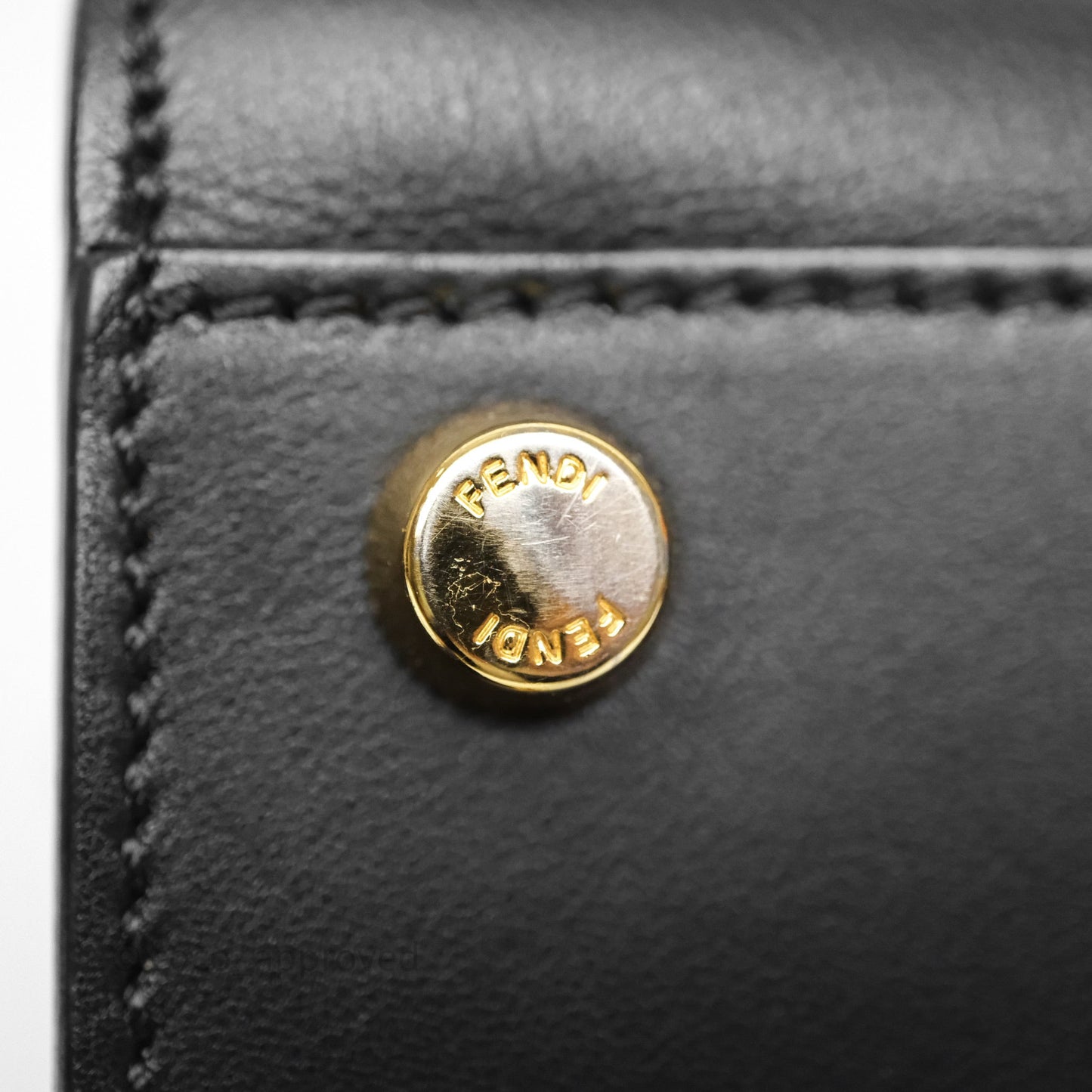Fendi Peekaboo Essentially Bag in Black Calfskin