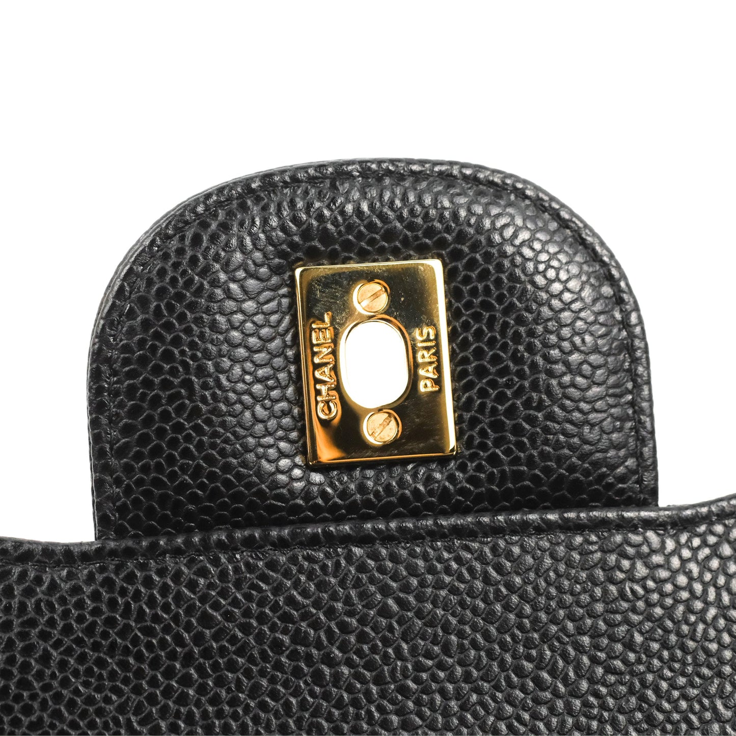Chanel Jumbo Double Flap Black Caviar Gold Hardware⁣⁣