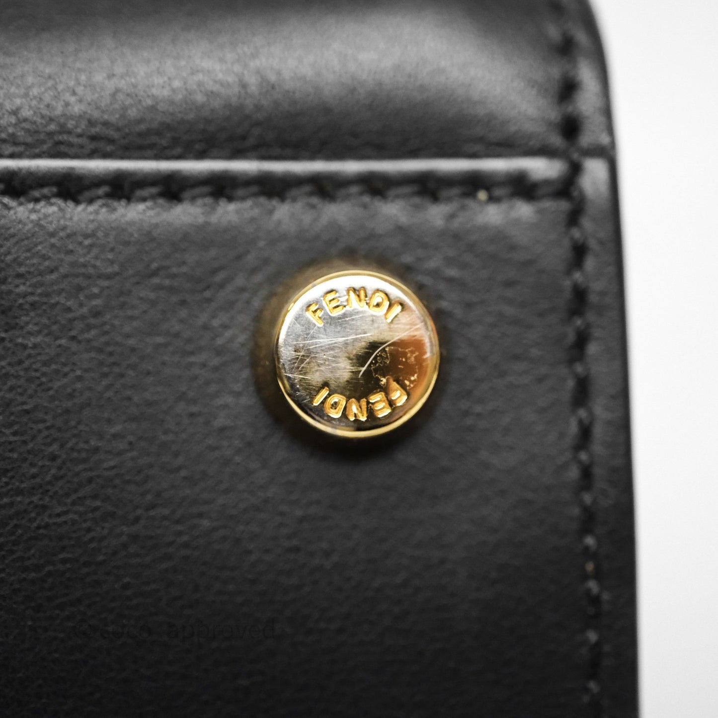 Fendi Peekaboo Essentially Bag in Black Calfskin