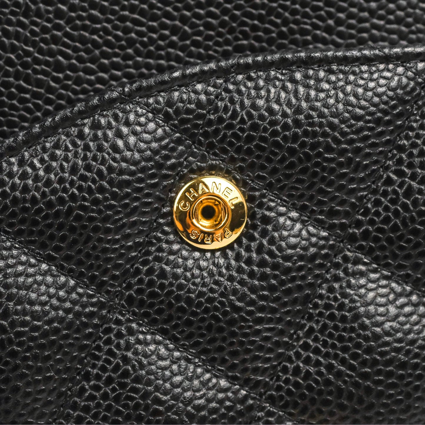 Chanel Jumbo Double Flap Black Caviar Gold Hardware⁣⁣