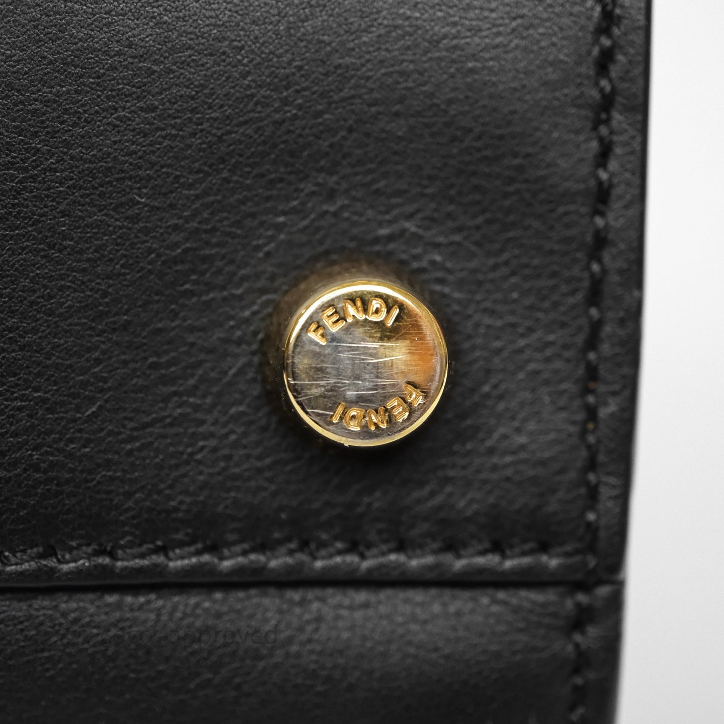 Fendi Peekaboo Essentially Bag in Black Calfskin