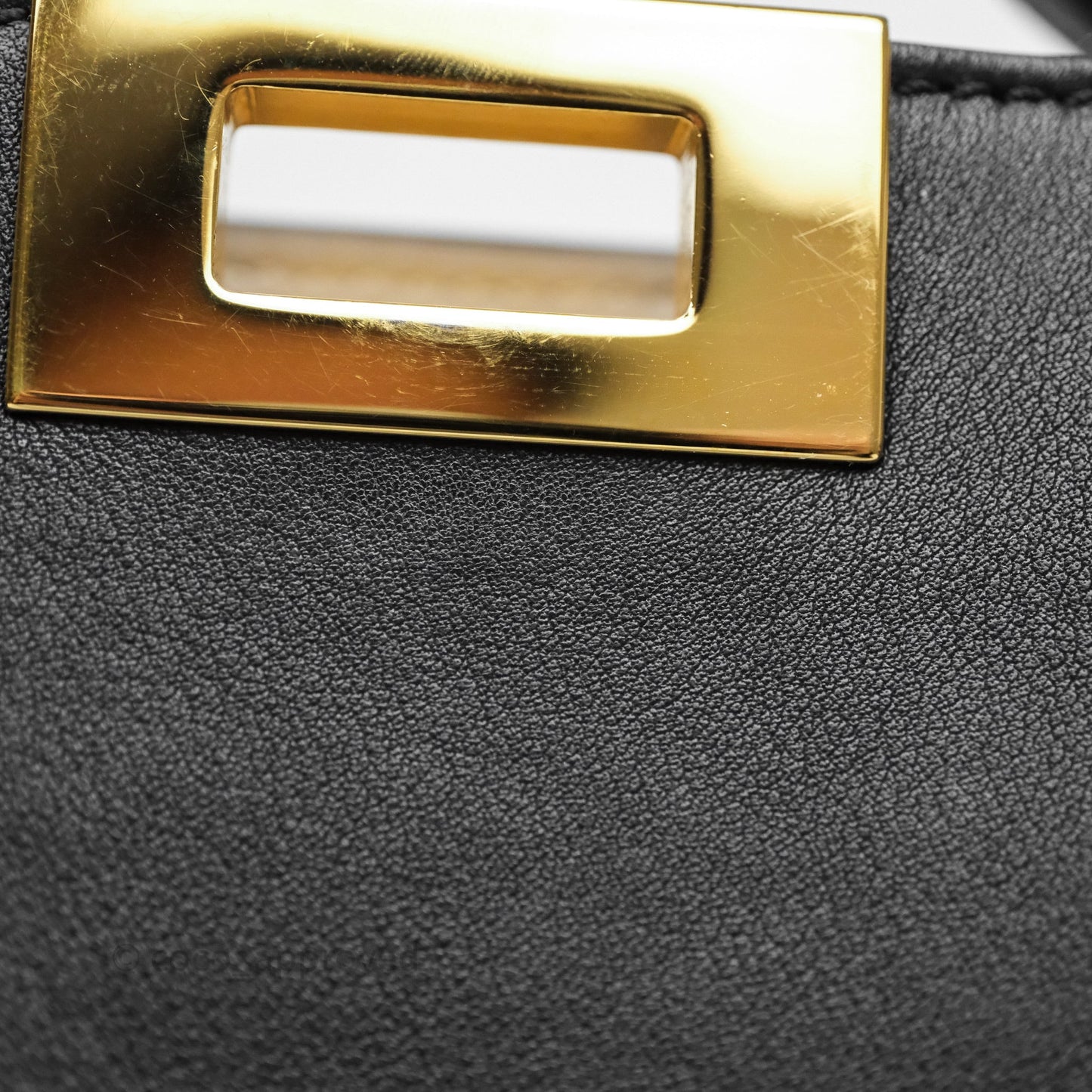 Fendi Peekaboo Essentially Bag in Black Calfskin