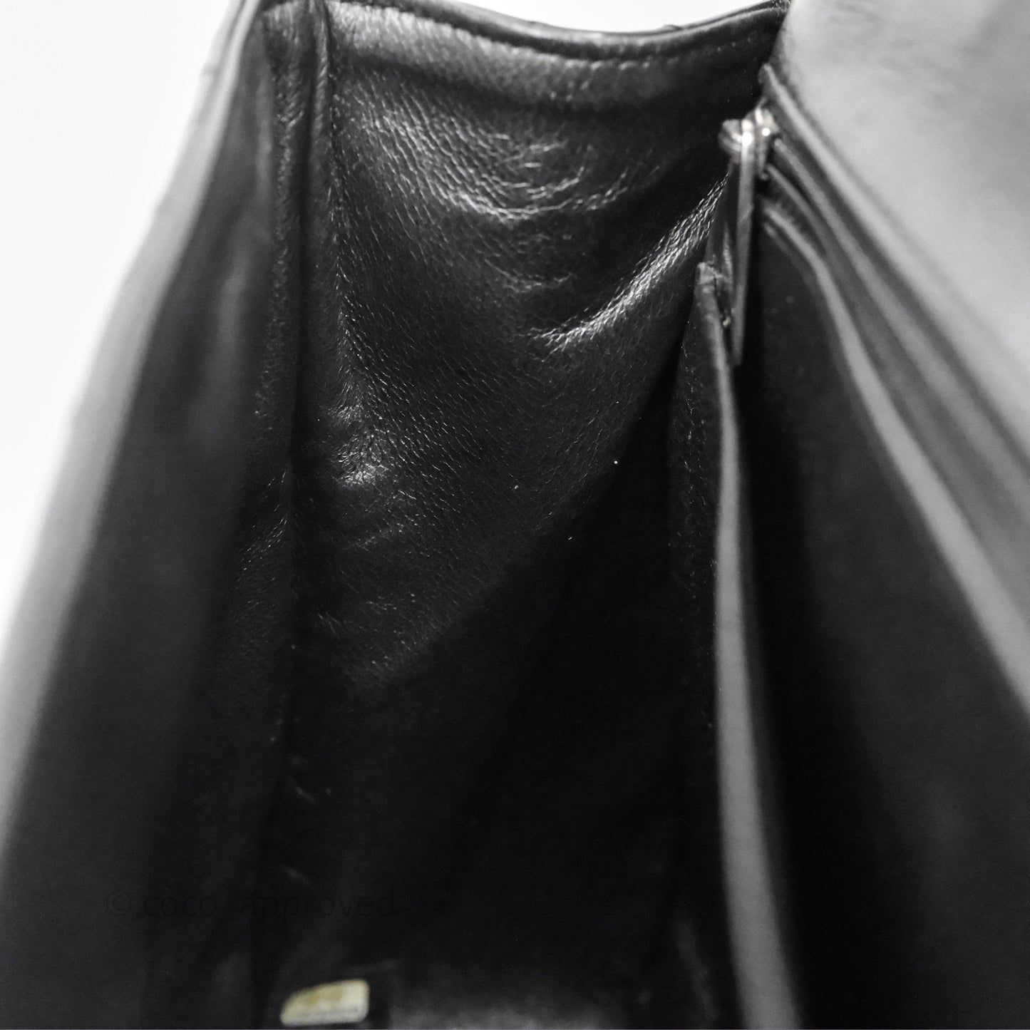 Chanel Jumbo Single Flap Black Patent Silver Hardware⁣⁣