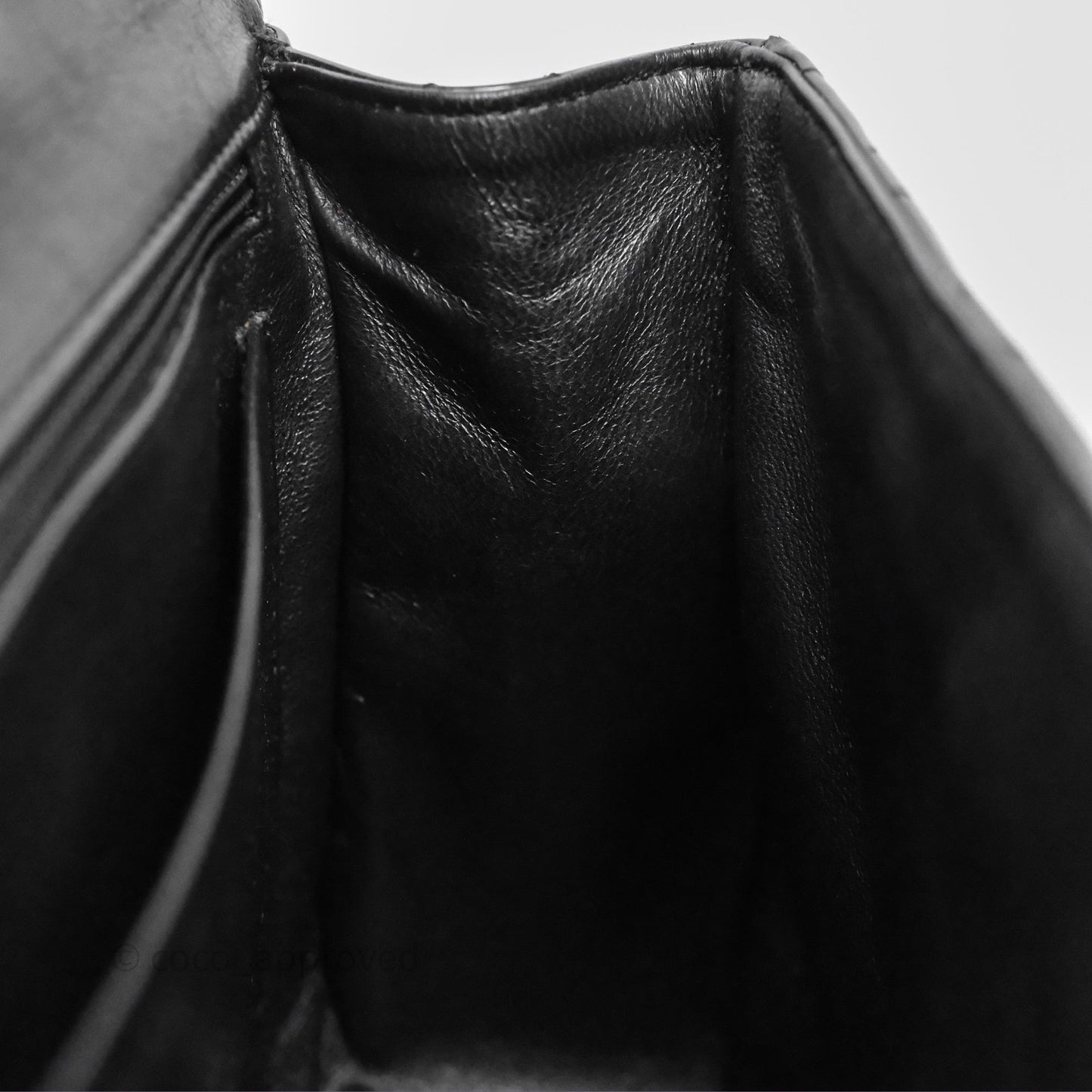 Chanel Jumbo Single Flap Black Patent Silver Hardware⁣⁣