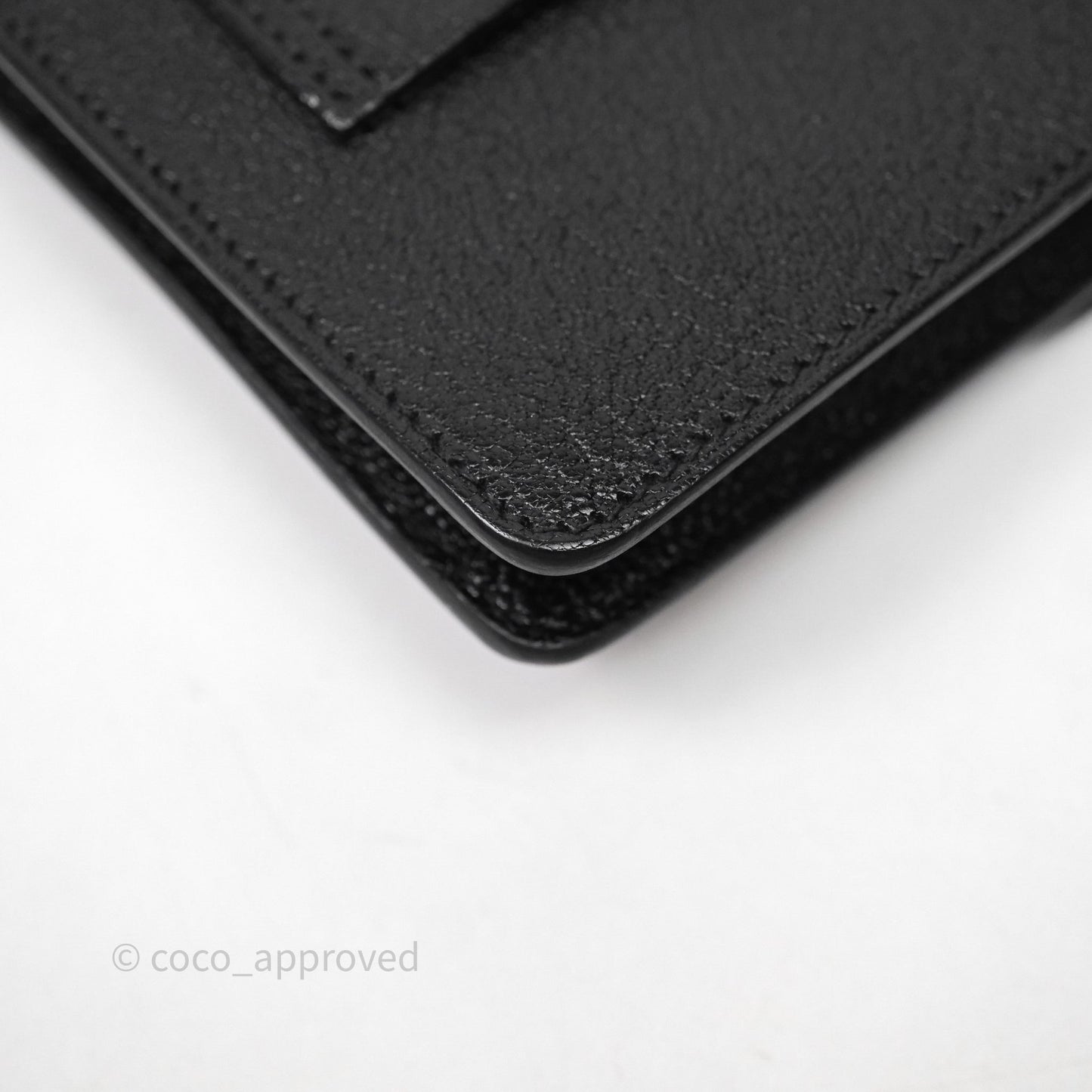 Hermès Roulis Slim Wallet Black Noir 89 Chevre Mysore Gold Hardware