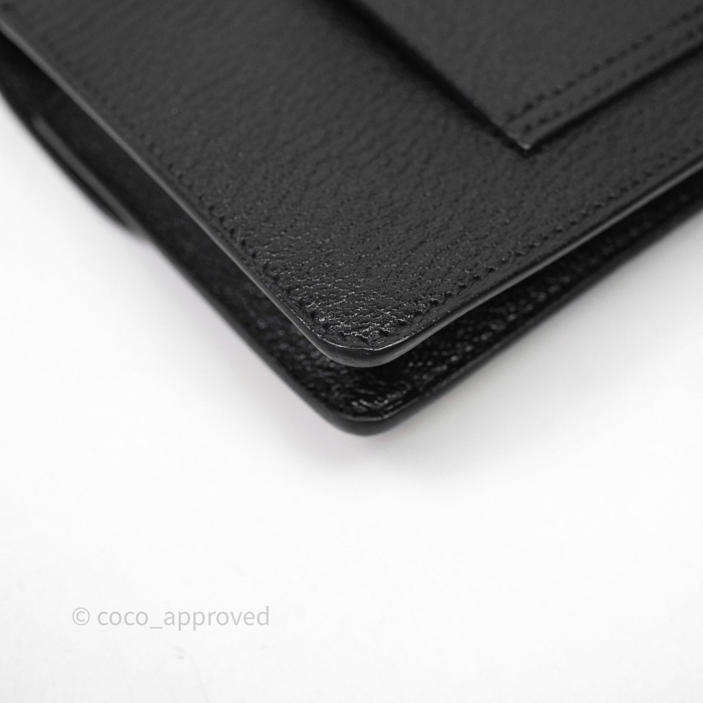 Hermès Roulis Slim Wallet Black Noir 89 Chevre Mysore Gold Hardware