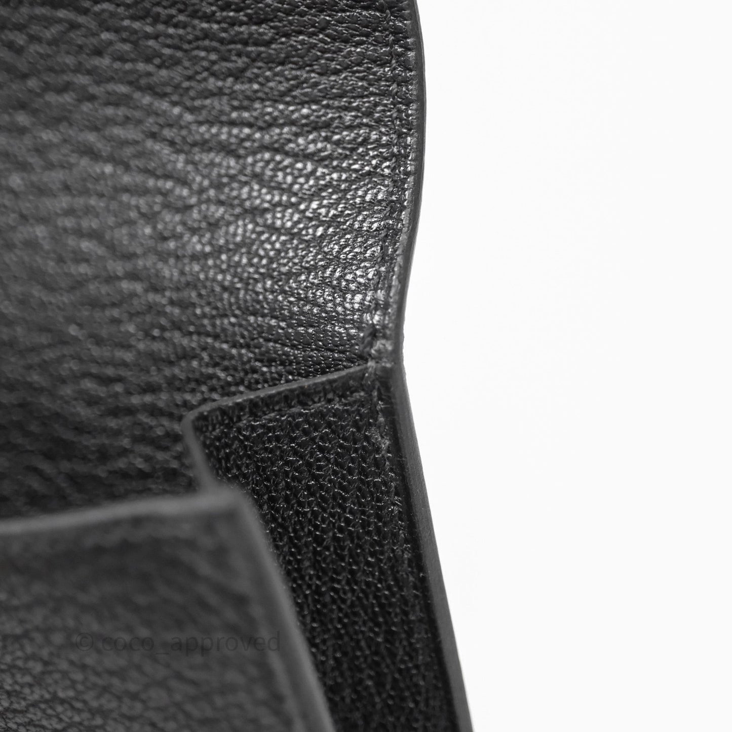 Hermès Roulis Slim Wallet Black Noir 89 Chevre Mysore Gold Hardware