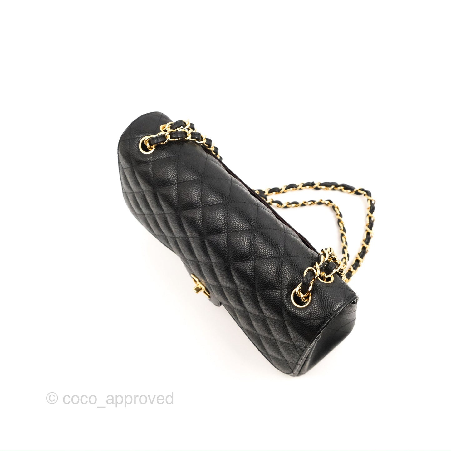 Chanel Jumbo Double Flap Black Caviar Gold Hardware⁣⁣