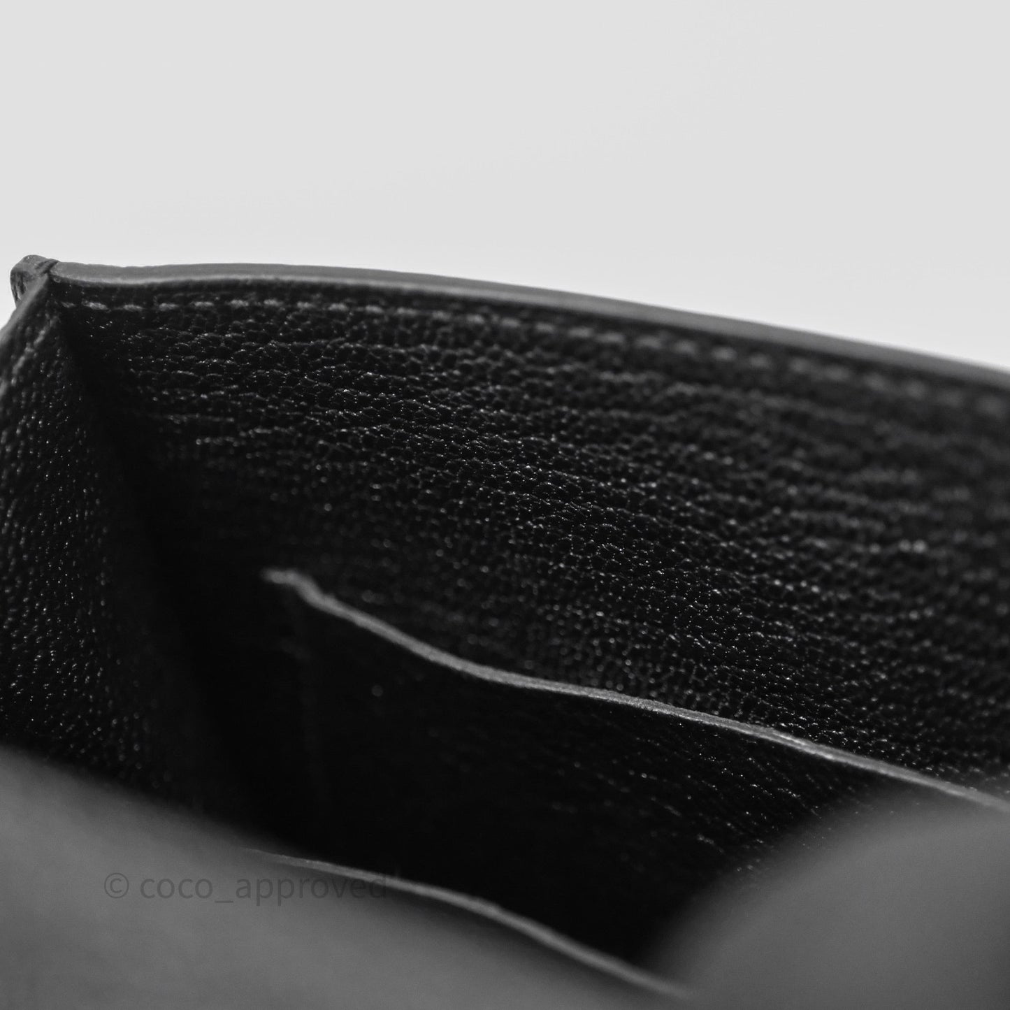 Hermès Roulis Slim Wallet Black Noir 89 Chevre Mysore Gold Hardware