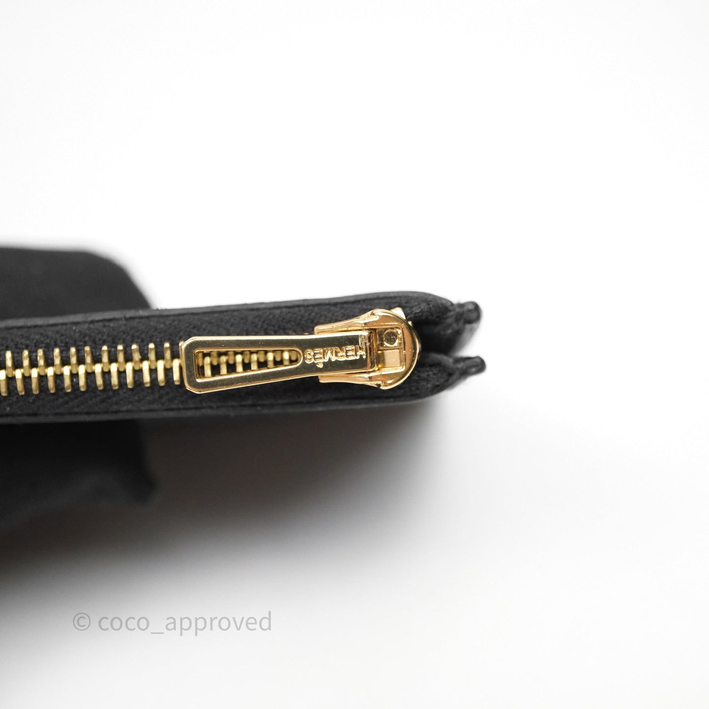 Hermès Roulis Slim Wallet Black Noir 89 Chevre Mysore Gold Hardware