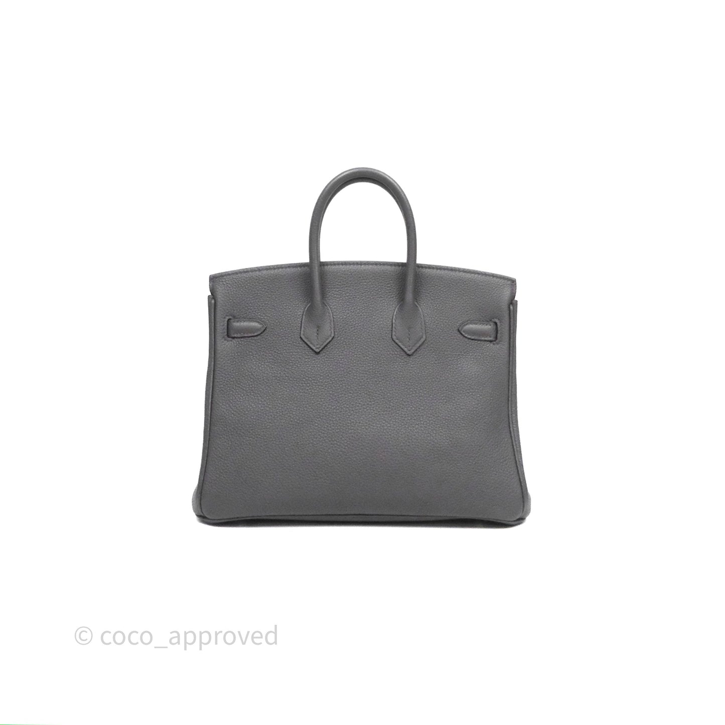 Hermes Birkin 25 Etain 8F Togo Gold Hardware