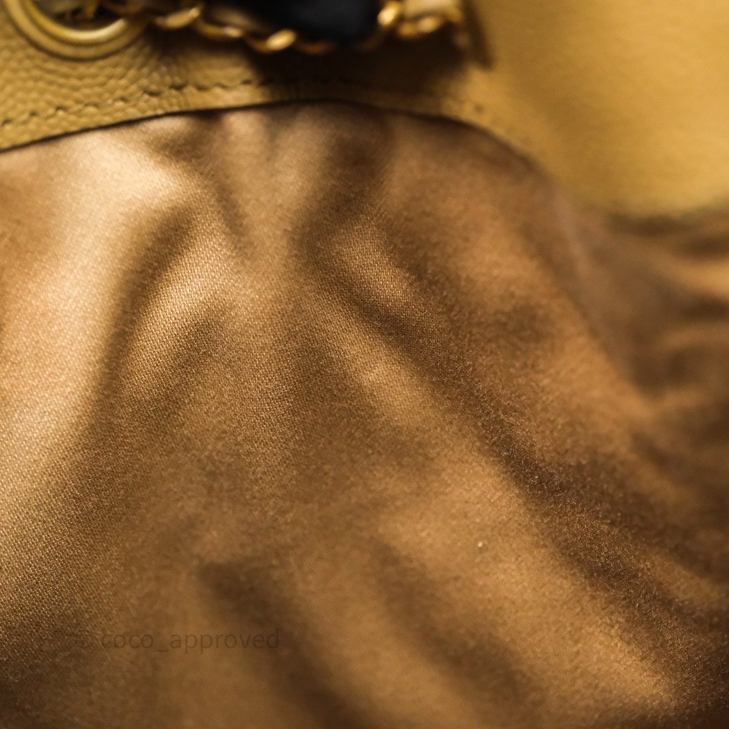 Chanel 25 Small Beige Caviar Aged Gold Hardware