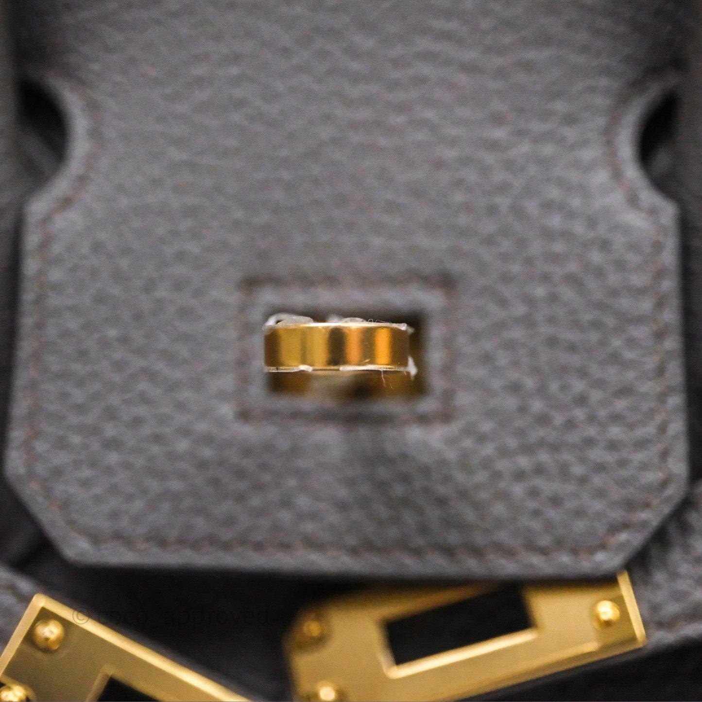 Hermes Birkin 25 Etain 8F Togo Gold Hardware
