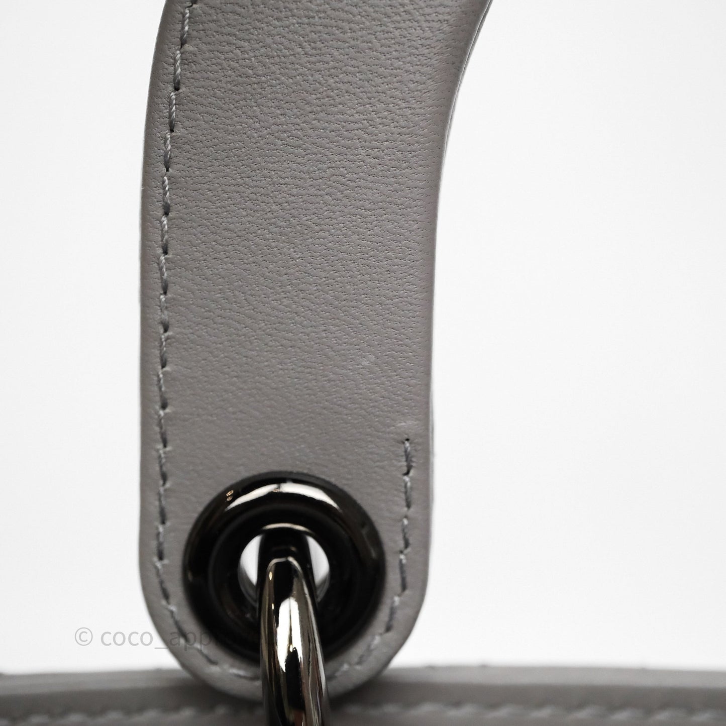 Christian Dior Small Lady Dior My ABCDior Bag Steel Grey Cannage Lambskin
