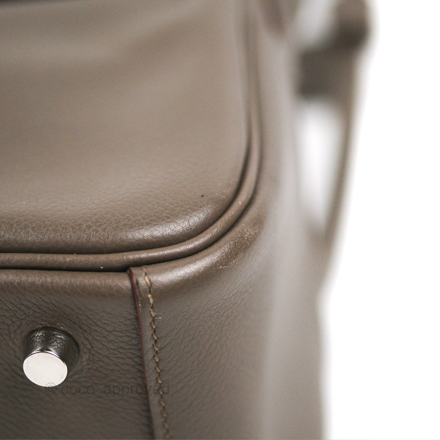 Hermès Lindy 26 Etain Evercolor Palladium Hardware
