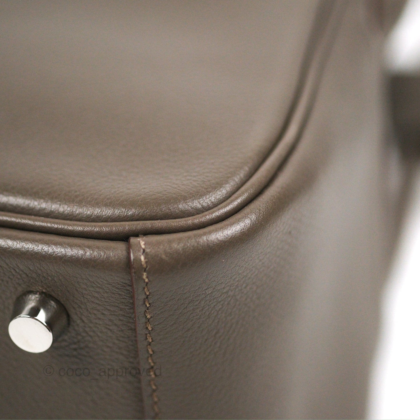 Hermès Lindy 26 Etain Evercolor Palladium Hardware