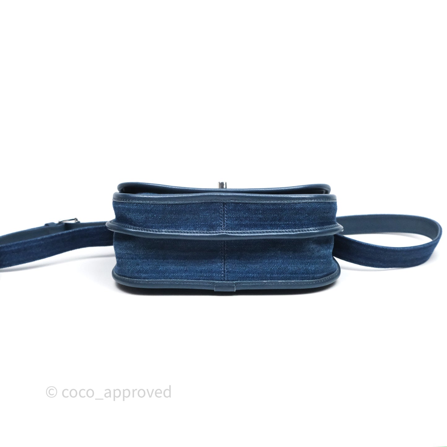 Chanel Denim Flap Bag Sliver Hardware