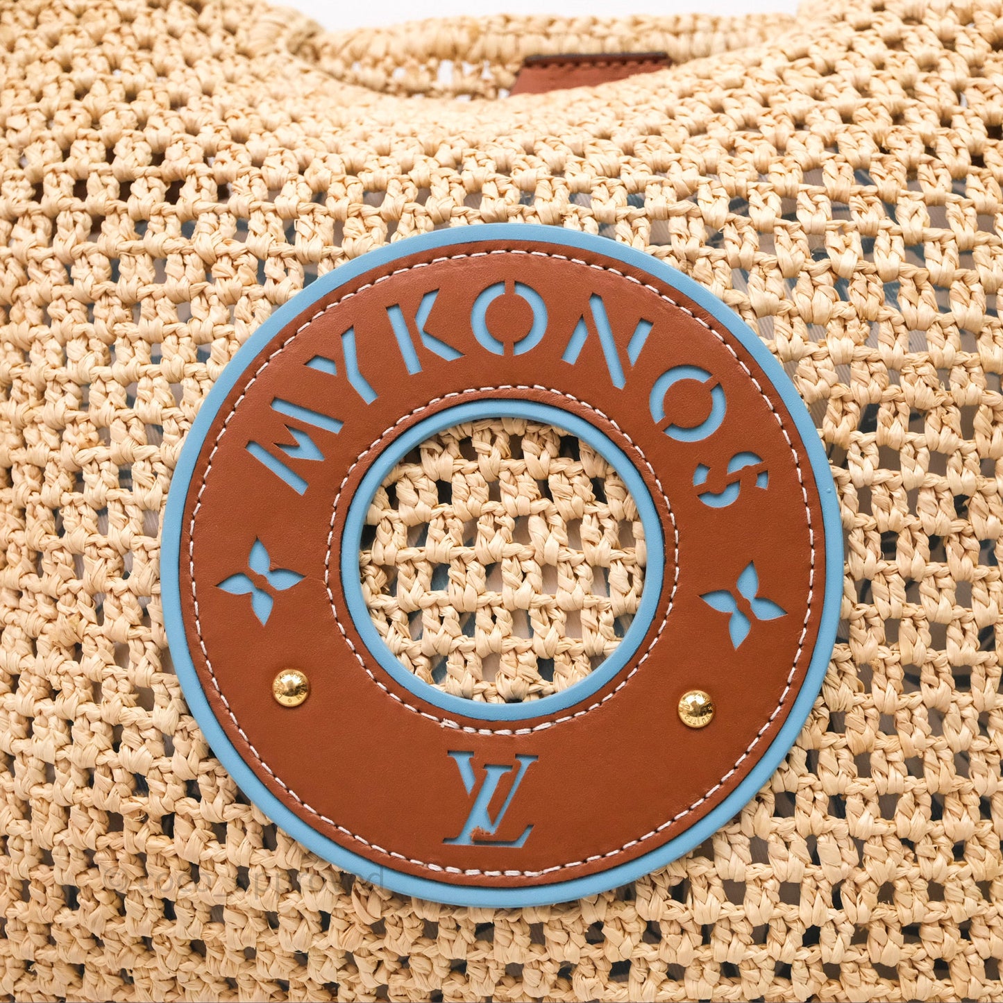 Louis Vuitton OnTheGo MM Raffia Natural