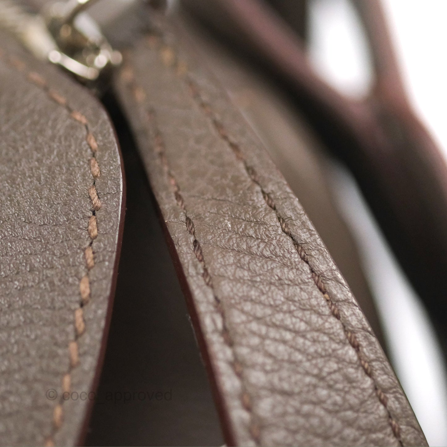 Hermès Lindy 26 Etain Evercolor Palladium Hardware