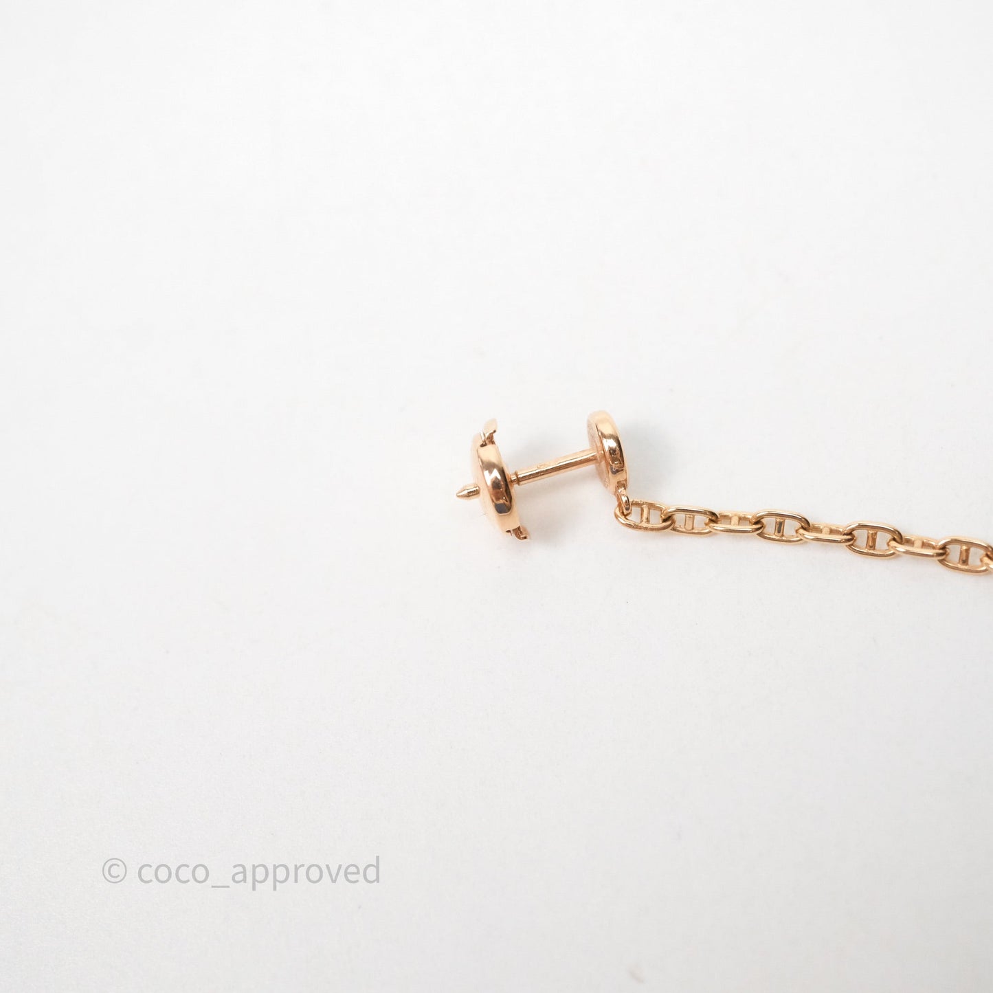 Hermès Farandole Drop Earrings 18K Rose Gold Diamond TPM
