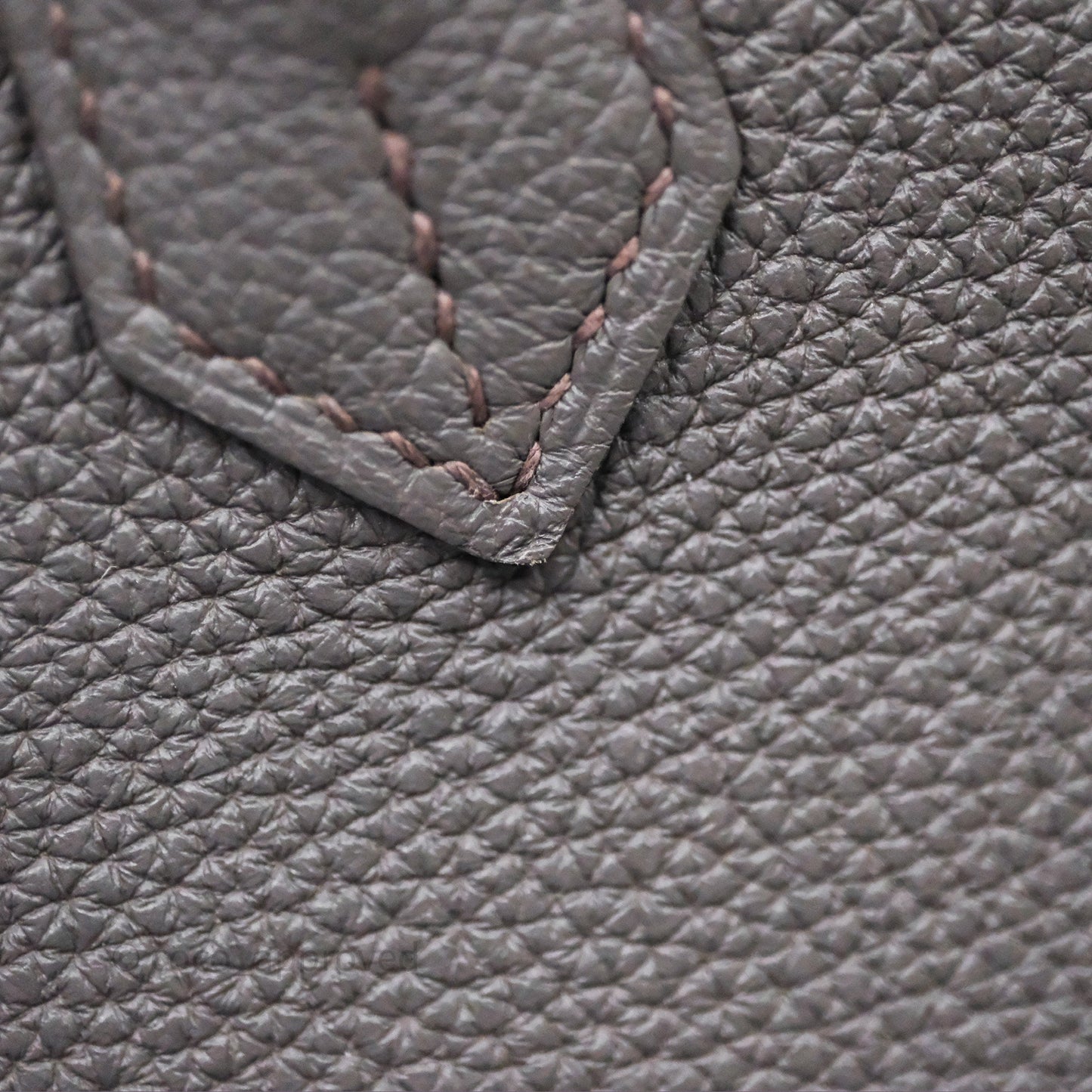 Hermes Birkin 25 Etain 8F Togo Gold Hardware