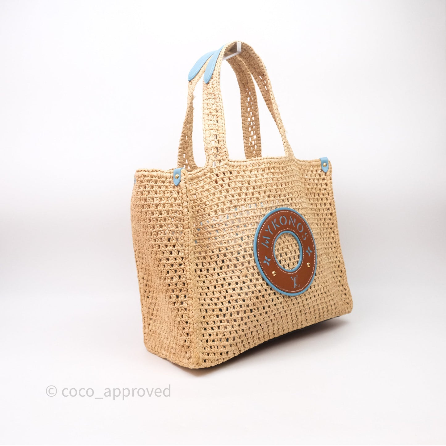 Louis Vuitton OnTheGo MM Raffia Natural