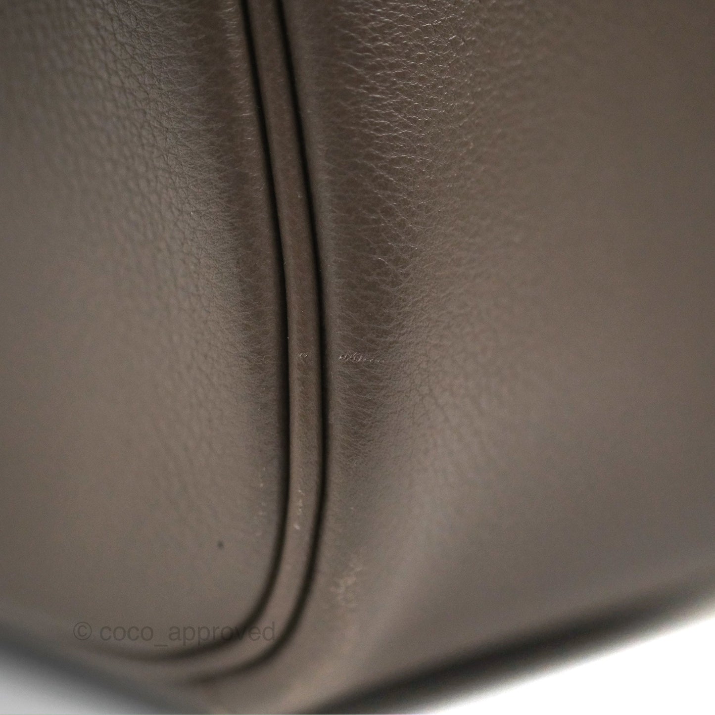 Hermès Lindy 26 Etain Evercolor Palladium Hardware