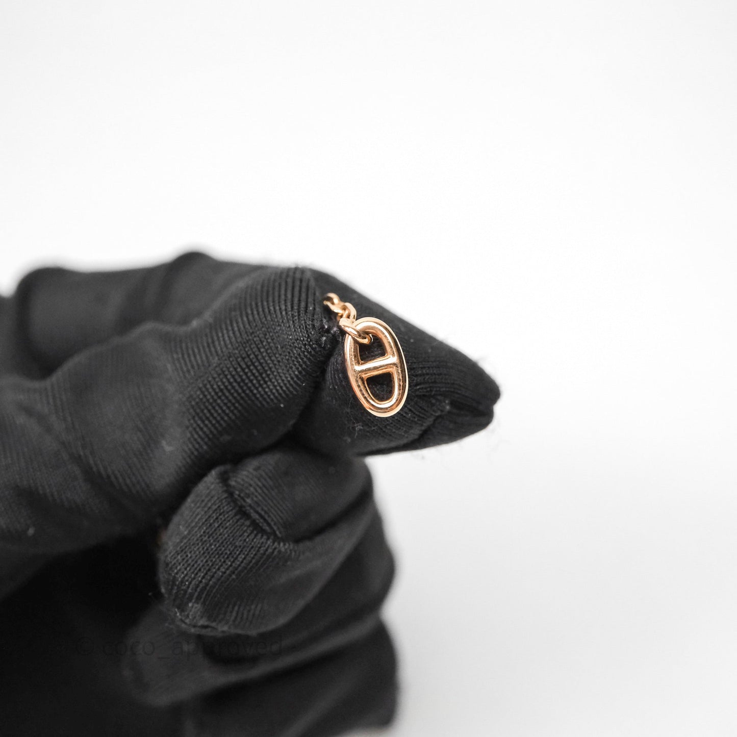 Hermès Farandole Drop Earrings 18K Rose Gold Diamond TPM