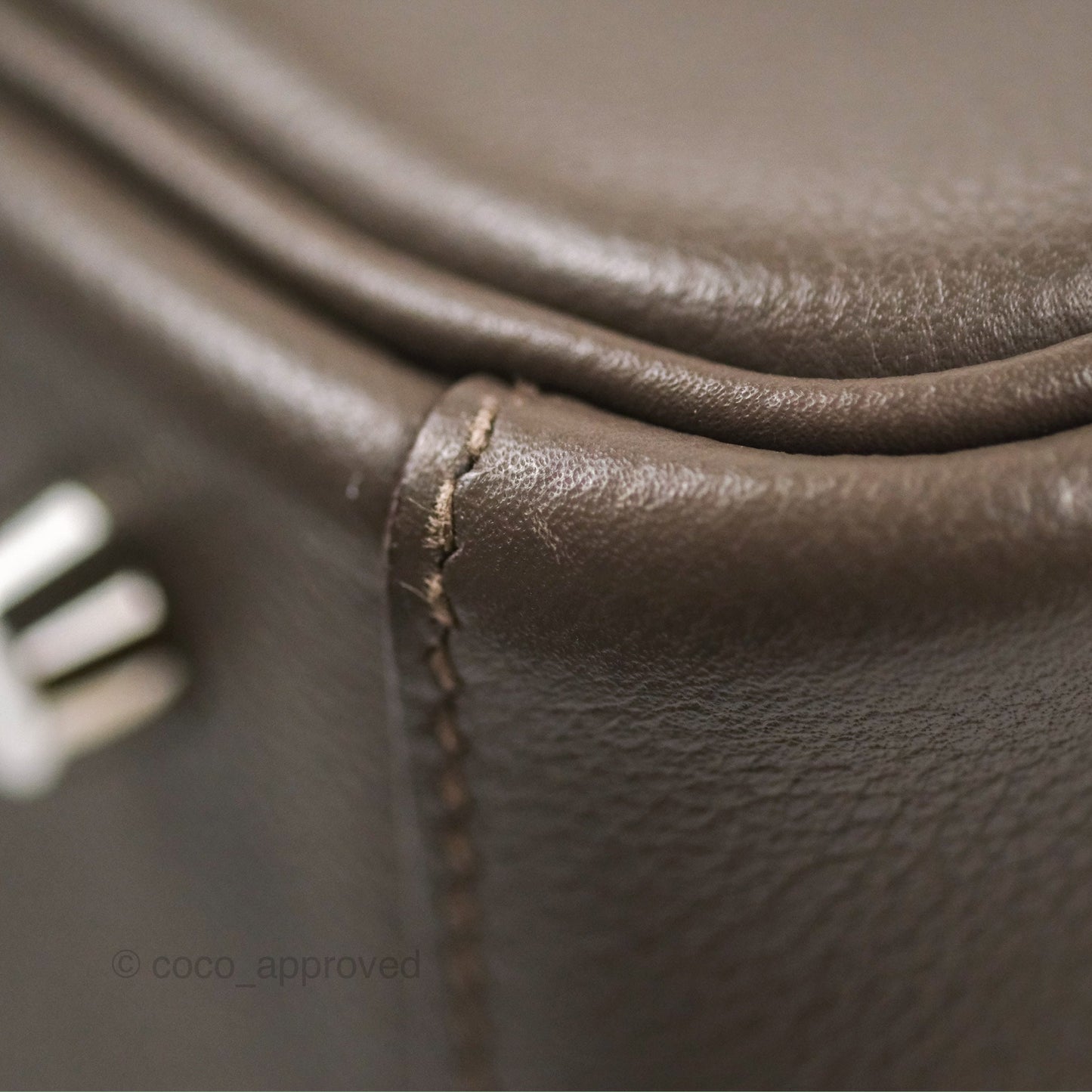 Hermès Lindy 26 Etain Evercolor Palladium Hardware