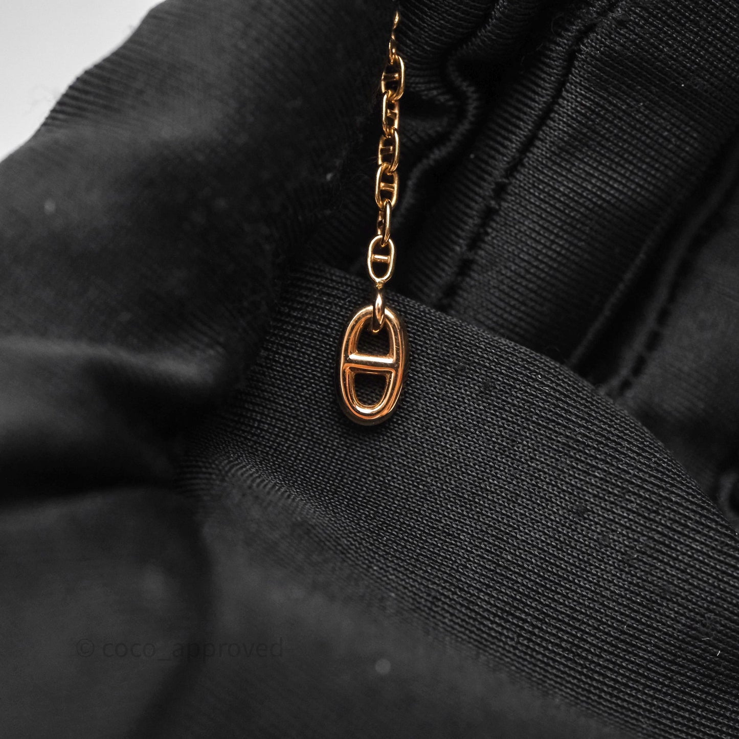 Hermès Farandole Drop Earrings 18K Rose Gold Diamond TPM