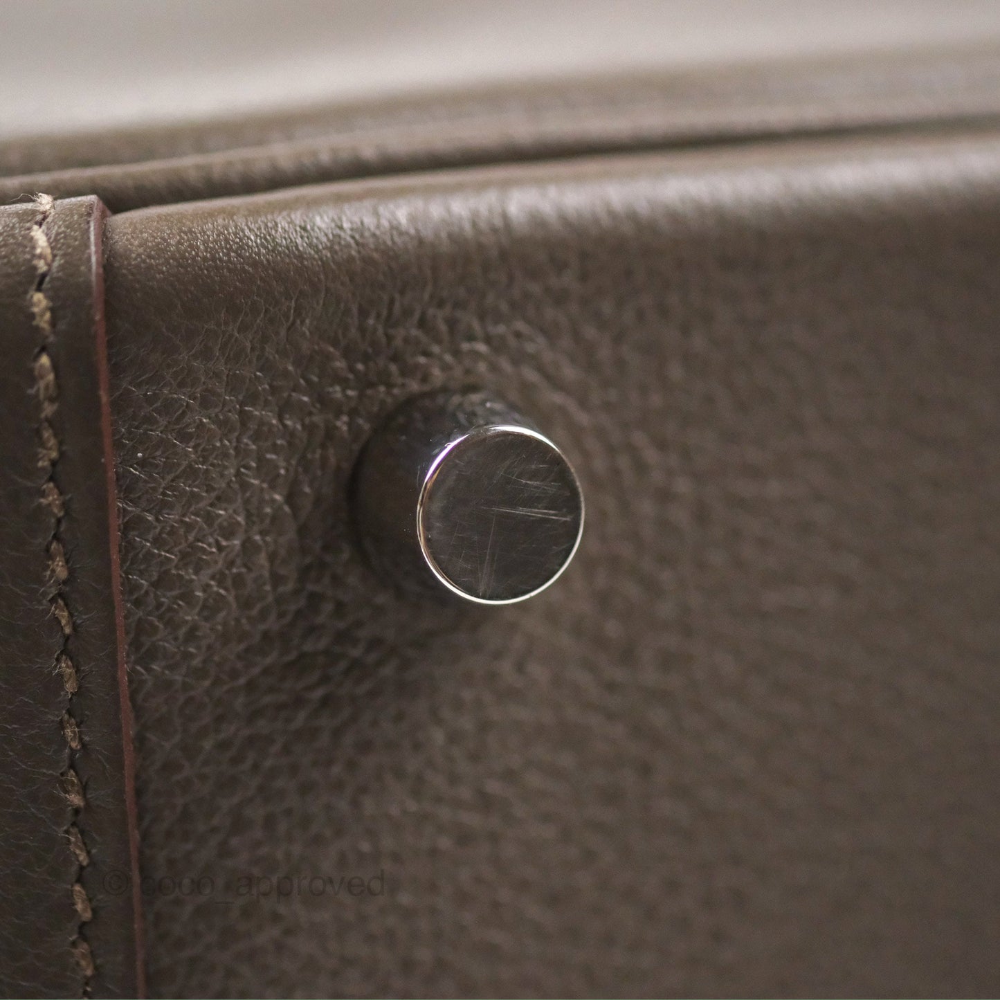 Hermès Lindy 26 Etain Evercolor Palladium Hardware