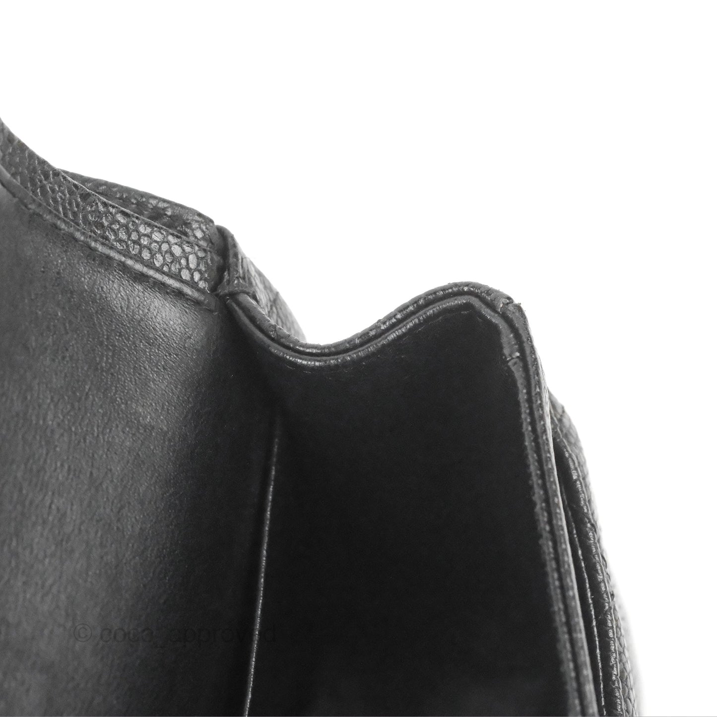 Chanel Classic M/L Medium Flap Quilted Black Caviar Silver Hardware