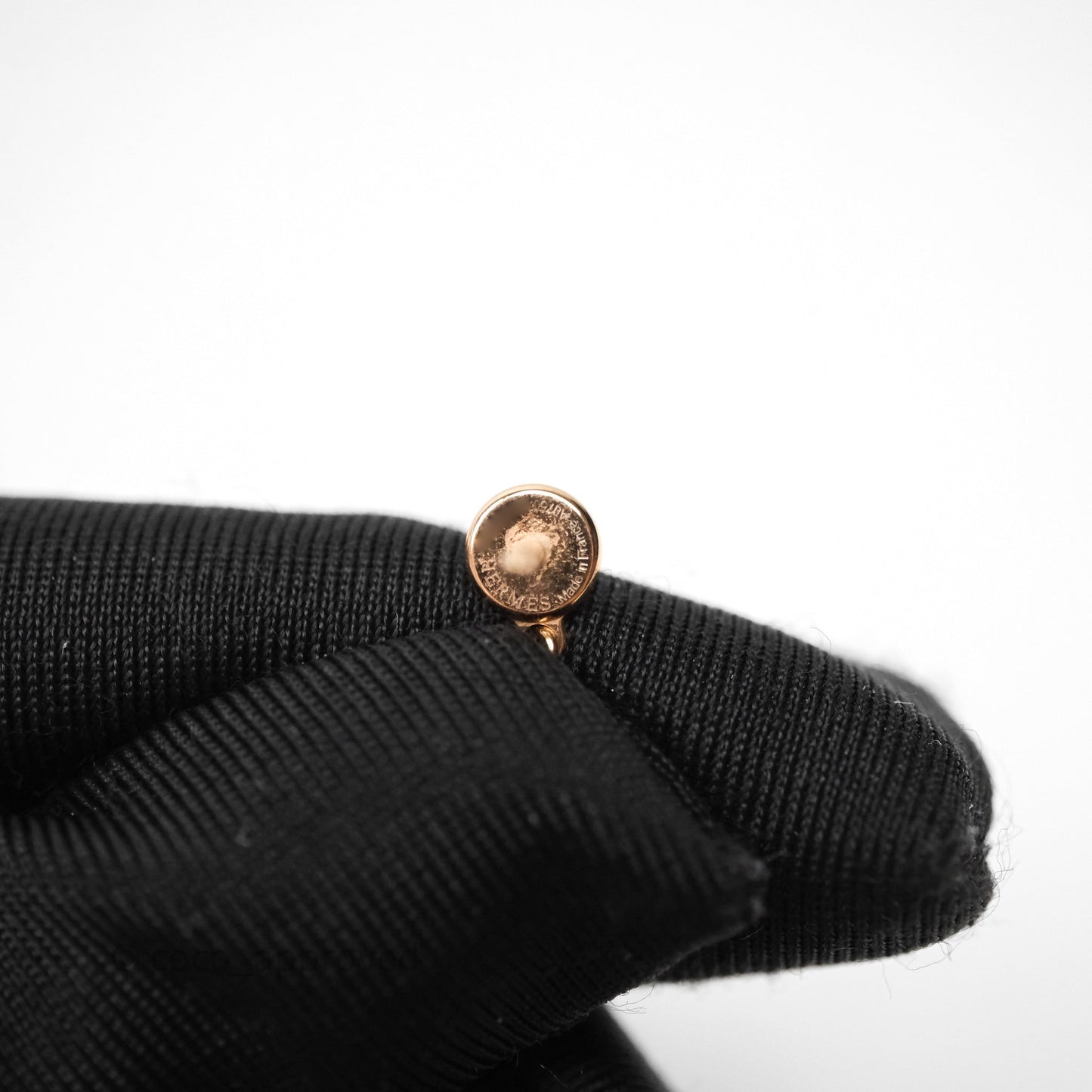 Hermès Farandole Drop Earrings 18K Rose Gold Diamond TPM