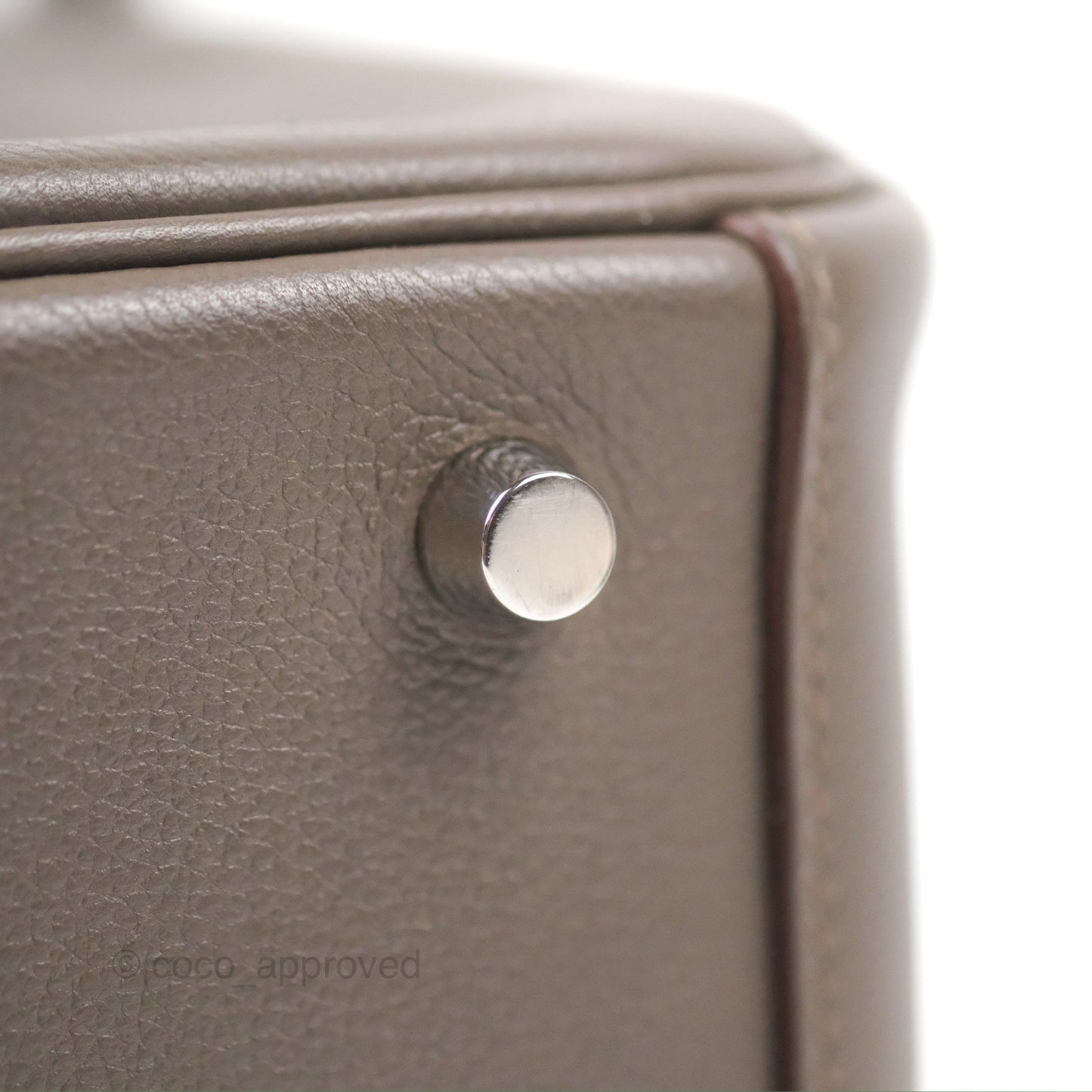 Hermès Lindy 26 Etain Evercolor Palladium Hardware