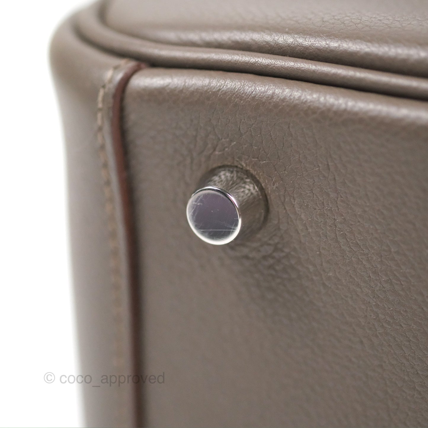 Hermès Lindy 26 Etain Evercolor Palladium Hardware