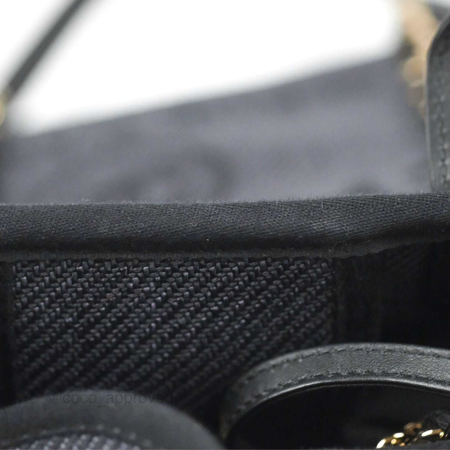 Chanel Large Deauville Charcoal Grey Canvas Light Gold Hardware
