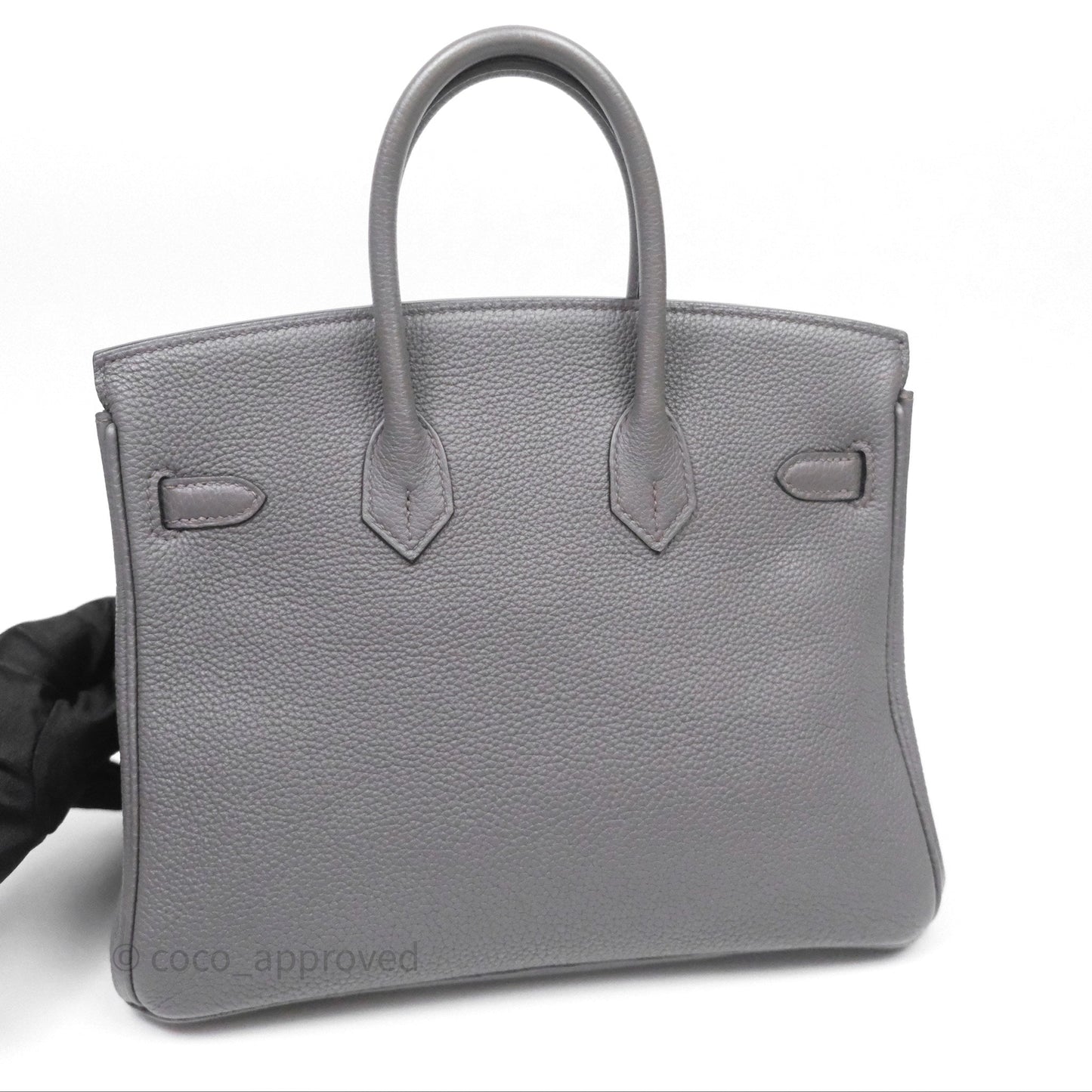 Hermes Birkin 25 Etain 8F Togo Gold Hardware