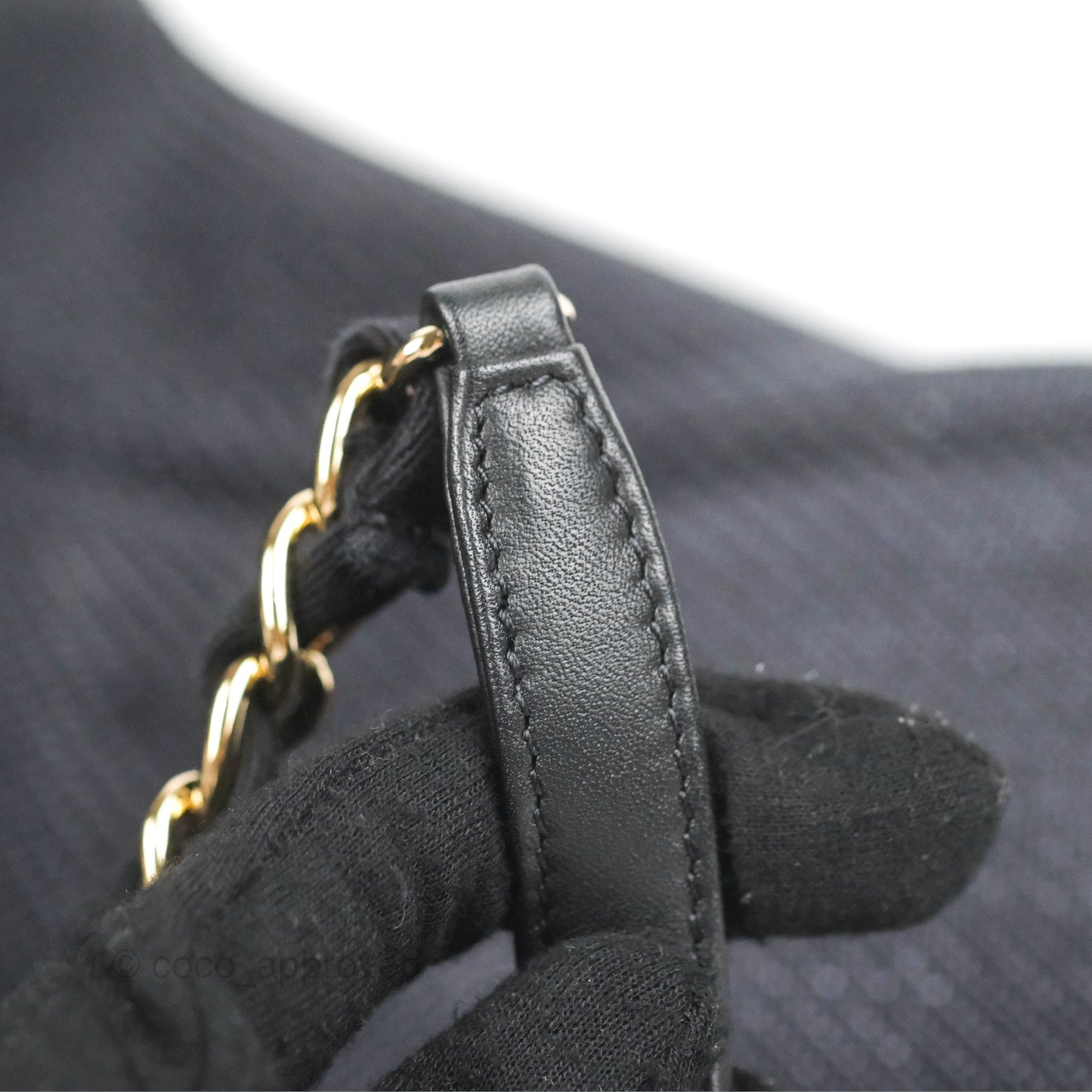 Chanel Large Deauville Charcoal Grey Canvas Light Gold Hardware